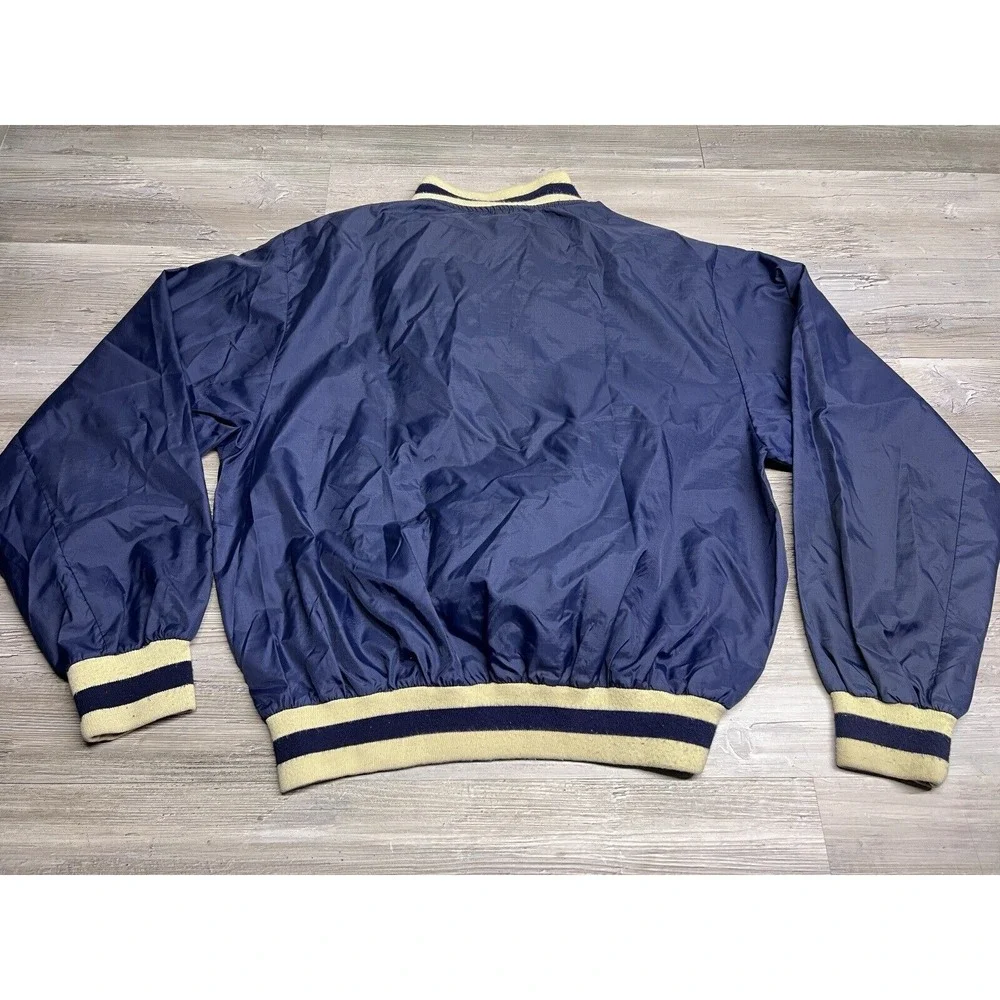 Vintage 70s 80s University of Michigan 1/4 Zip Windbreaker Jacket Size XL Logo 7
